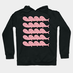 Kawaii Cute Seal Colony, Pink Seals Hoodie